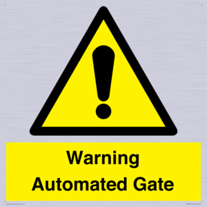 Warning Automated Gate